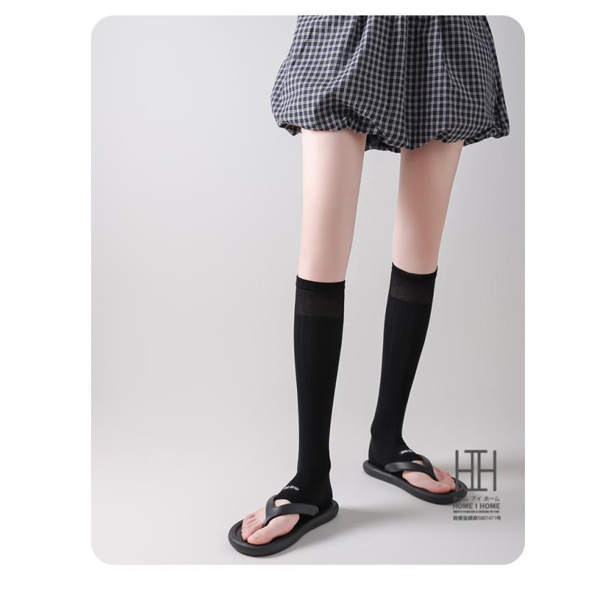 トゥレスソックス クルーソックス レディース ストラップ 着圧 吸汗 オープントゥ ソックス 先なし つま先なし 通気性 ハイソックス リブ編み 22-24.5cm | ホームアイホーム | 18
