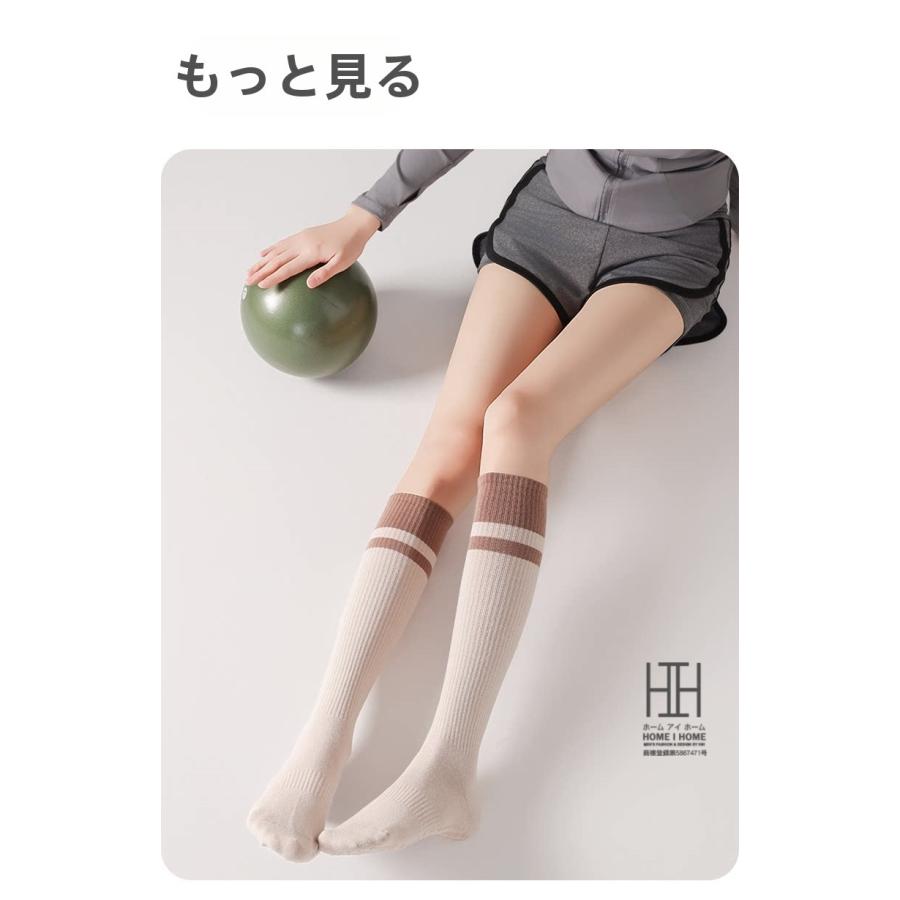 ヨガソックス レディース 着圧ソックス 綿 滑り止め スポーツ ヨガ ピラティス フィットネス 抗菌 吸汗 消臭機能 通気性 ストレッチ 22-24.5cm おしゃれ 人気 | ブランド登録なし | 19