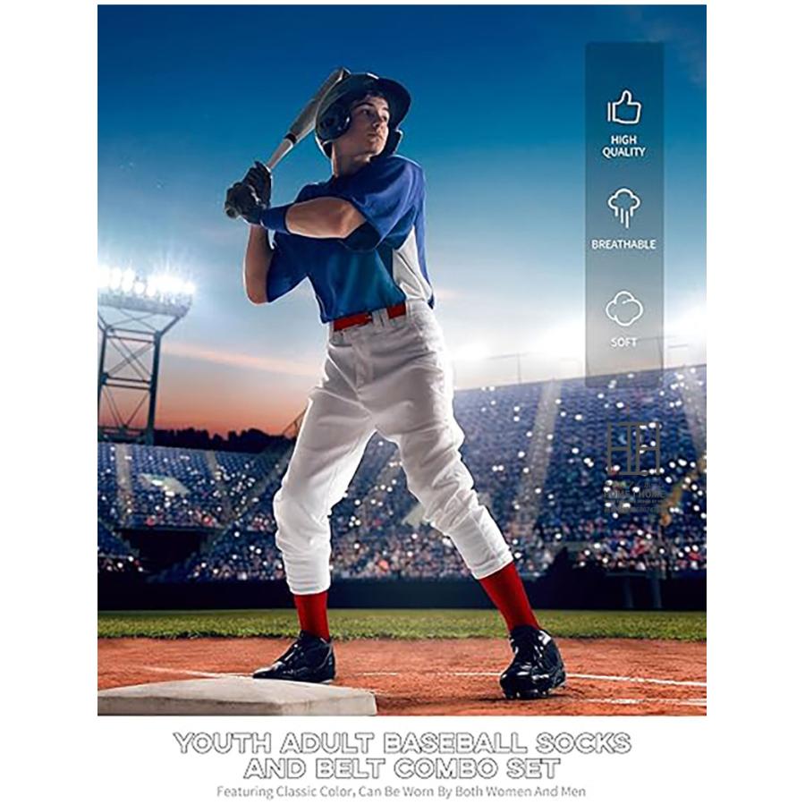 野球 ソックス ジュニア 大人 靴下 ベースボール ソフトボール くつした タオル編み パイル編み 野球ソックス 野球靴下 学生 甲子園 野球場 厚手 ストッキング | ブランド登録なし | 16
