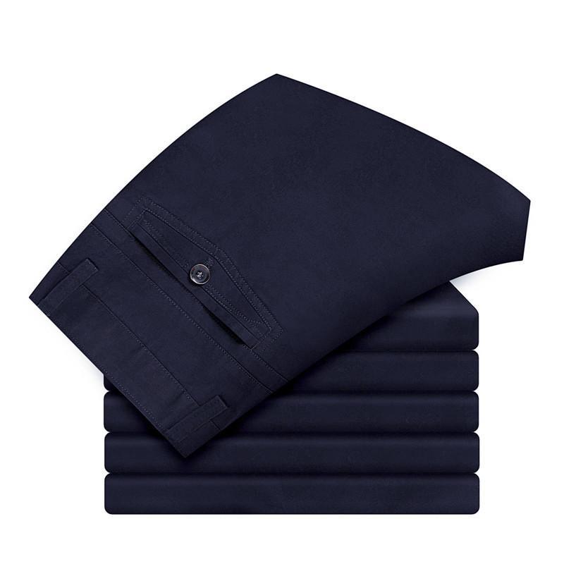 スラックス メンズ スリム パンツ ズボン ビジネス ゴルフパンツ ビジカジ ストレッチ 美脚 大きいサイズ ブラック ネイビー 通勤 薄い 無地 水洗い | ホームアイホーム | 05