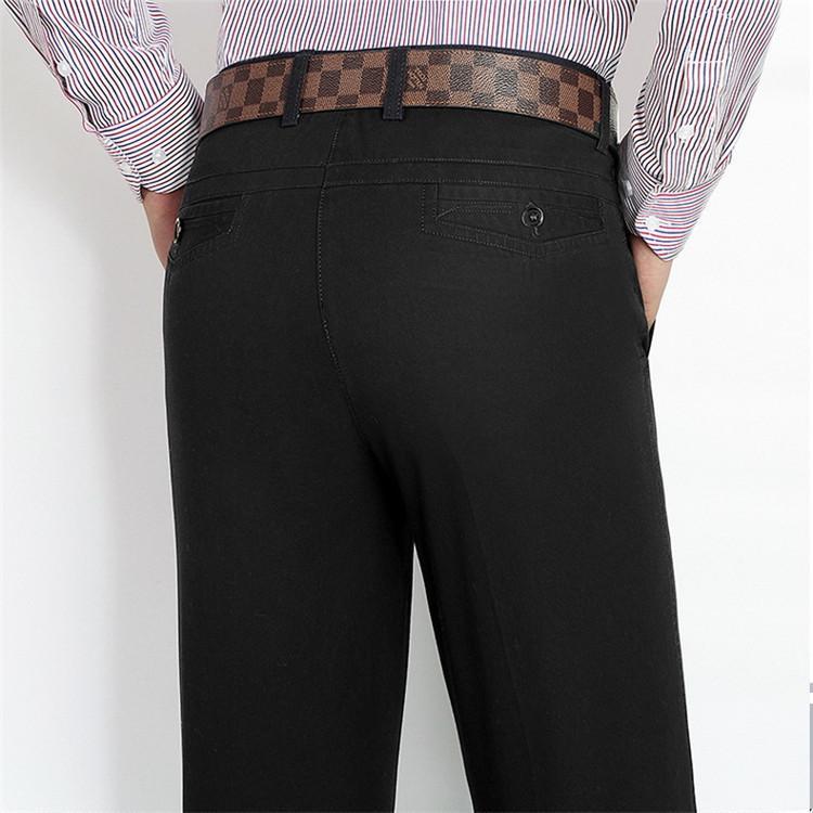 スラックス メンズ スリム パンツ ズボン ビジネス ゴルフパンツ ビジカジ ストレッチ 美脚 大きいサイズ ブラック ネイビー 通勤 薄い 無地 水洗い | ホームアイホーム | 10