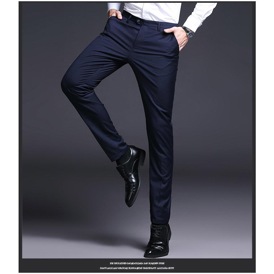 スラックス メンズ 細身 ストレッチ 美脚 ビジネス ビジカジ クールビズ 紳士 スリム パンツ ズボン | ブランド登録なし | 11