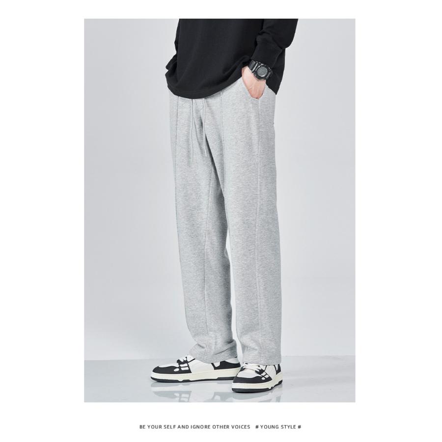 スウェットパンツ ジャージ ストレート メンズ パンツ ロング丈 ズボン イージーパンツ ゴムウェスト カジュアル ゆったり シンプル スポーツ 部屋着 出かけ | ホームアイホーム | 12