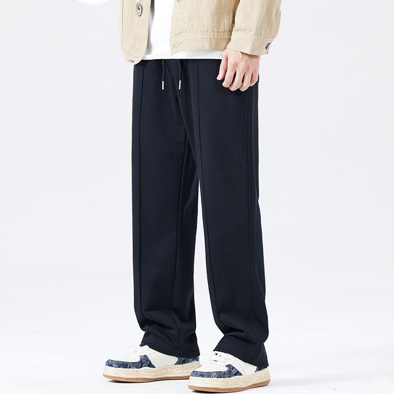 スウェットパンツ ジャージ ストレート メンズ パンツ ロング丈 ズボン イージーパンツ ゴムウェスト カジュアル ゆったり シンプル スポーツ 部屋着 出かけ | ホームアイホーム | 01