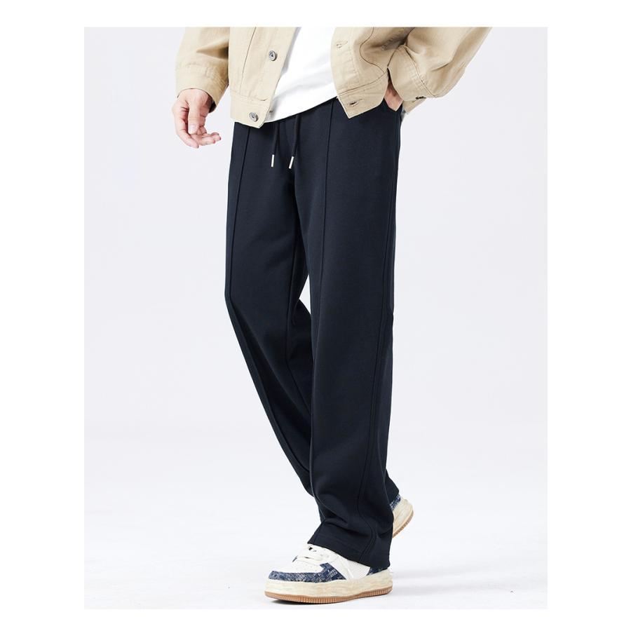 スウェットパンツ ジャージ ストレート メンズ パンツ ロング丈 ズボン イージーパンツ ゴムウェスト カジュアル ゆったり シンプル スポーツ 部屋着 出かけ | ホームアイホーム | 06