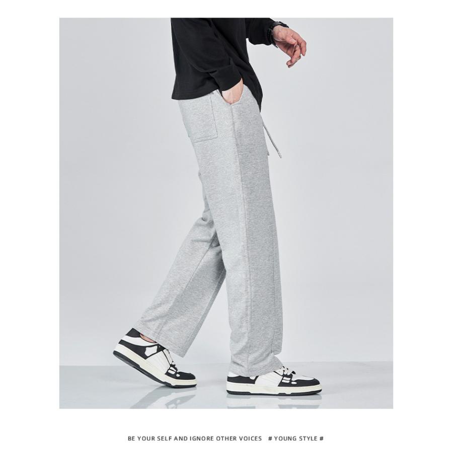 スウェットパンツ ジャージ ストレート メンズ パンツ ロング丈 ズボン イージーパンツ ゴムウェスト カジュアル ゆったり シンプル スポーツ 部屋着 出かけ | ホームアイホーム | 09