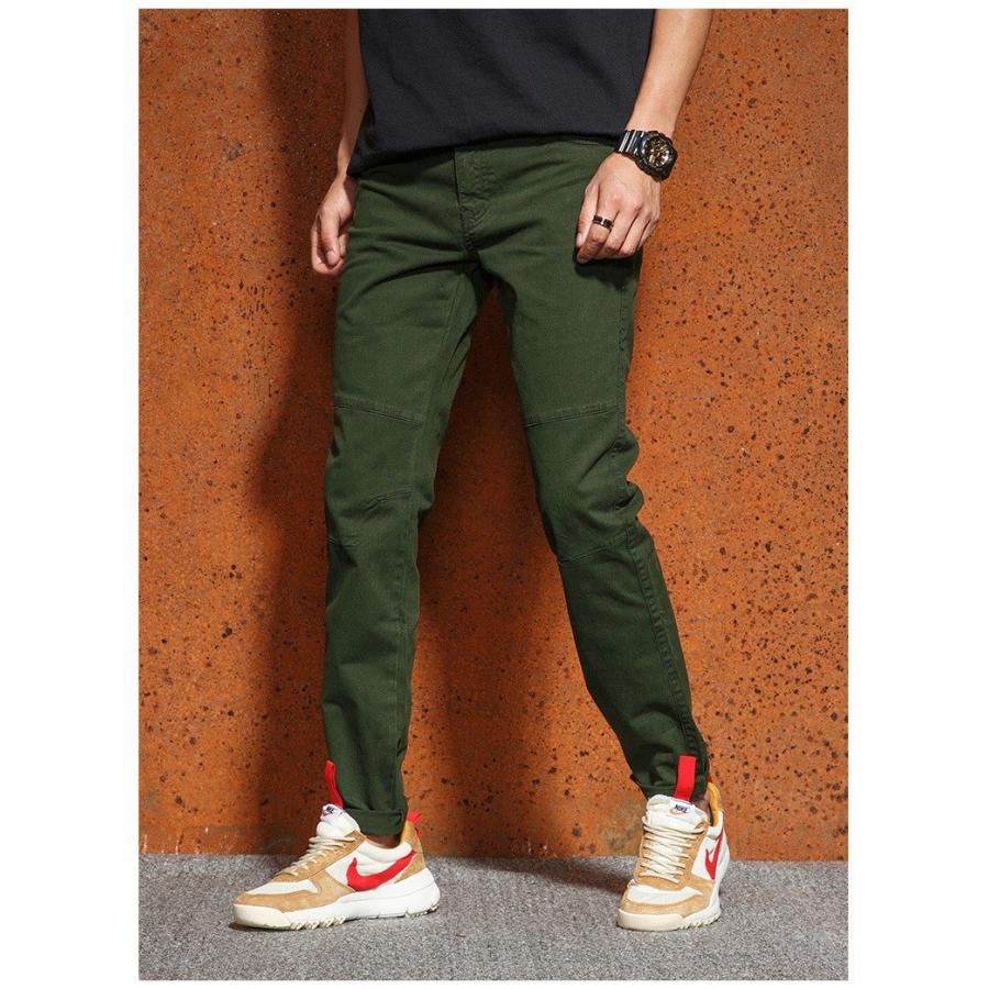 チノパン メンズ ロング丈 無地 スリム アウトドア ワークパンツ カジュアル | ホームアイホーム | 09