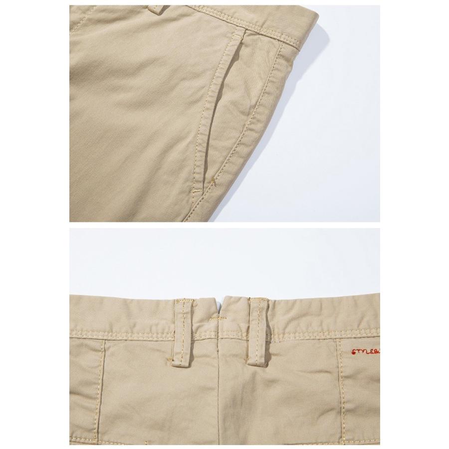 チノパン メンズ ストレッチ 無地 ストレート ボトムス お兄系 スリム カジュアル | ホームアイホーム | 03