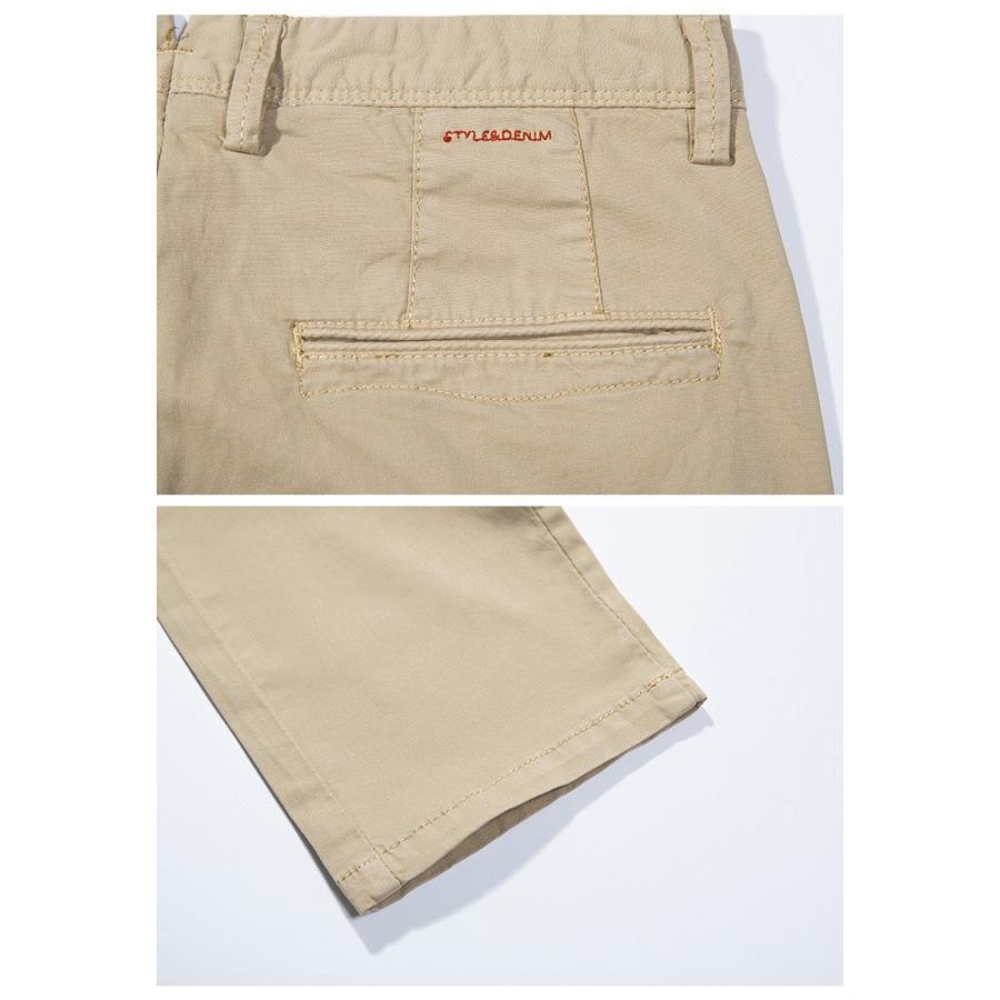 チノパン メンズ ストレッチ 無地 ストレート ボトムス お兄系 スリム カジュアル | ホームアイホーム | 04