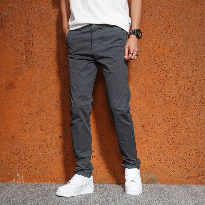 チノパン メンズ ストレッチ 無地 ストレート ボトムス お兄系 スリム カジュアル | ホームアイホーム | 08