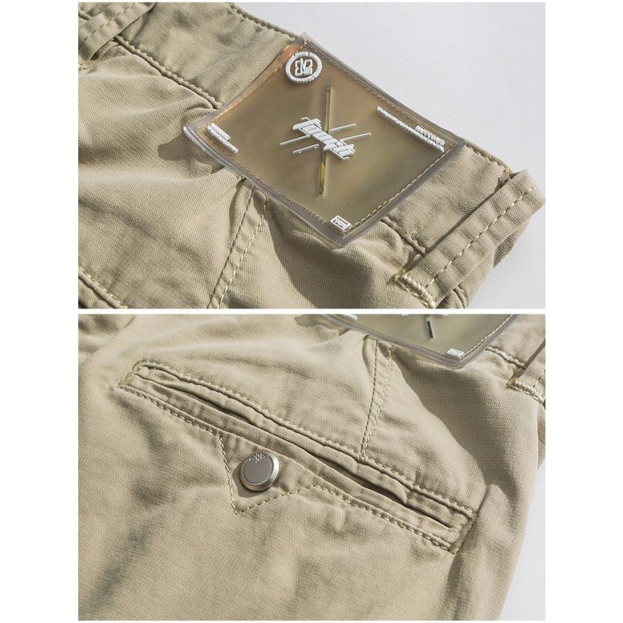 ストレッチパンツ チノパン 無地 メンズ 綿パン チノ ややストレッチ カジュアル ストリート ストレート ロング丈 ボトムス | ブランド登録なし | 12