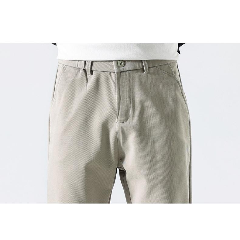 メンズ チノパン スリム ストレート ロング丈 無地 シンプル ひんやり 夏 カジュアルパンツ ロングパンツ スタイリッシュ | ホームアイホーム | 14