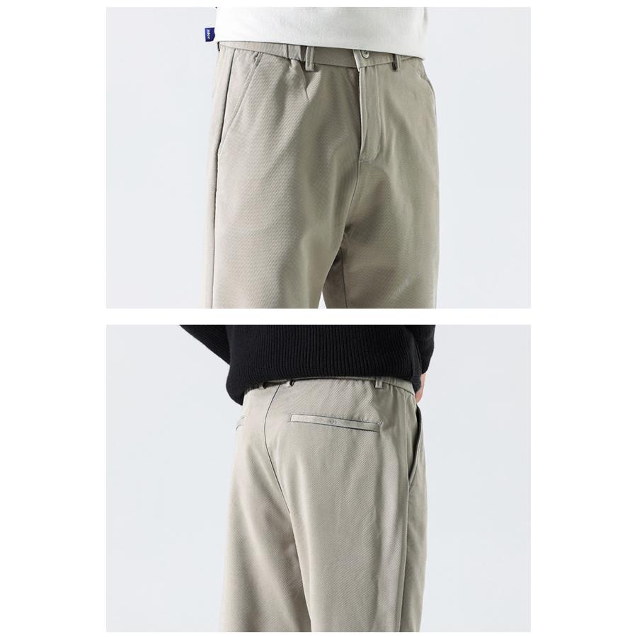 メンズ チノパン スリム ストレート ロング丈 無地 シンプル ひんやり 夏 カジュアルパンツ ロングパンツ スタイリッシュ | ホームアイホーム | 15