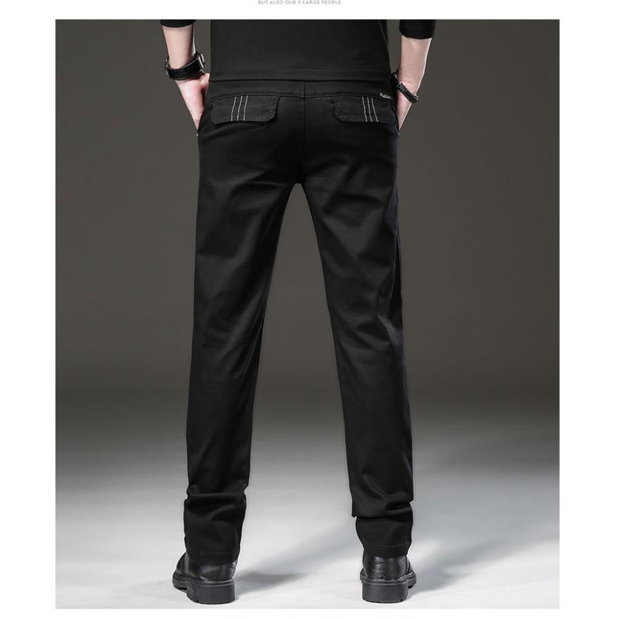 チノパン メンズス スリム トレッチパンツ ストレート グレー 黒パンツ メンズボトムス ロングパンツ 春秋 紳士 男性 ズボン | ホームアイホーム | 14