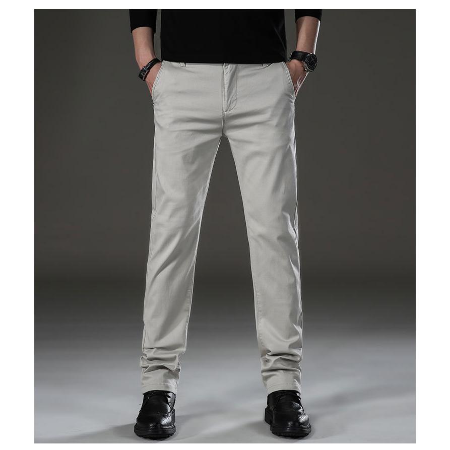 チノパン メンズス スリム トレッチパンツ ストレート グレー 黒パンツ メンズボトムス ロングパンツ 春秋 紳士 男性 ズボン | ホームアイホーム | 18