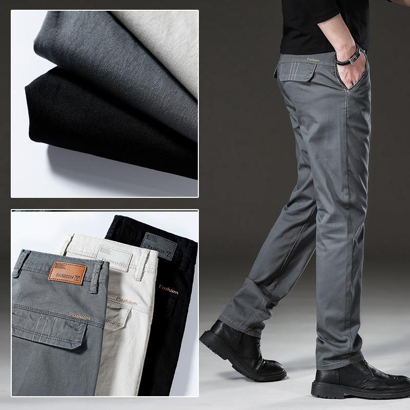 チノパン メンズス スリム トレッチパンツ ストレート グレー 黒パンツ メンズボトムス ロングパンツ 春秋 紳士 男性 ズボン | ホームアイホーム | 04
