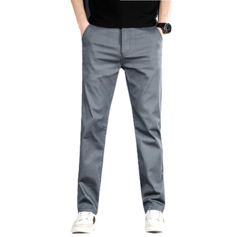チノパン メンズス スリム トレッチパンツ ストレート グレー 黒パンツ メンズボトムス ロングパンツ 春秋 紳士 男性 ズボン | ホームアイホーム | 07