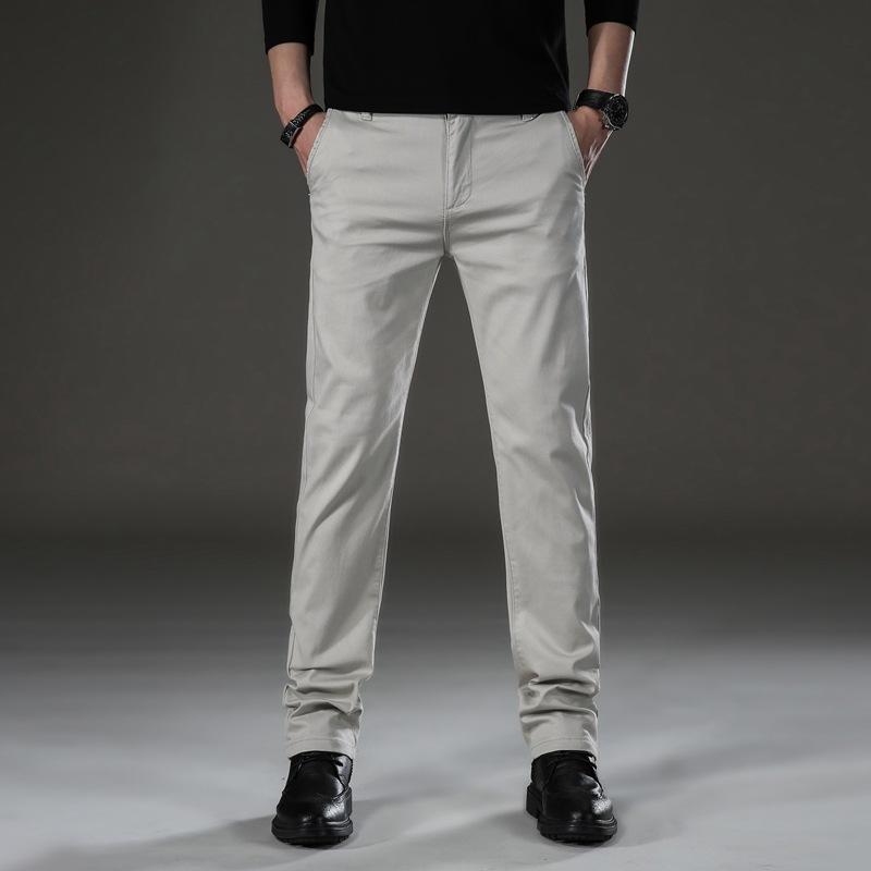 チノパン メンズス スリム トレッチパンツ ストレート グレー 黒パンツ メンズボトムス ロングパンツ 春秋 紳士 男性 ズボン | ホームアイホーム | 03