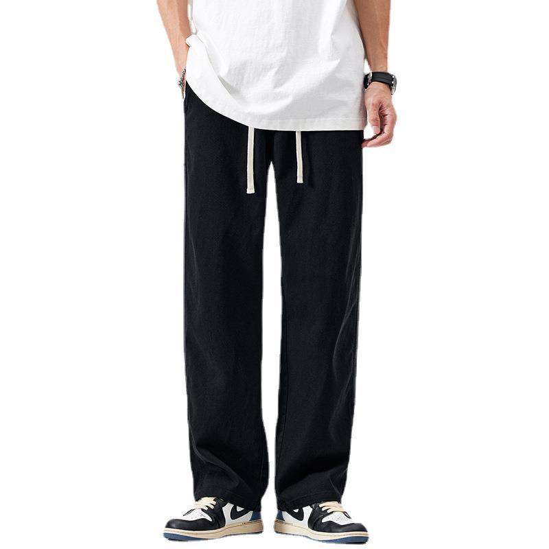 スウェットパンツ ジャージ ライン入り メンズ おしゃれ スポーツ 部屋着 ストレート ロング丈 イージーパンツ ゴムウェスト カジュアル ゆったり 美脚 ズボン | ホームアイホーム | 01