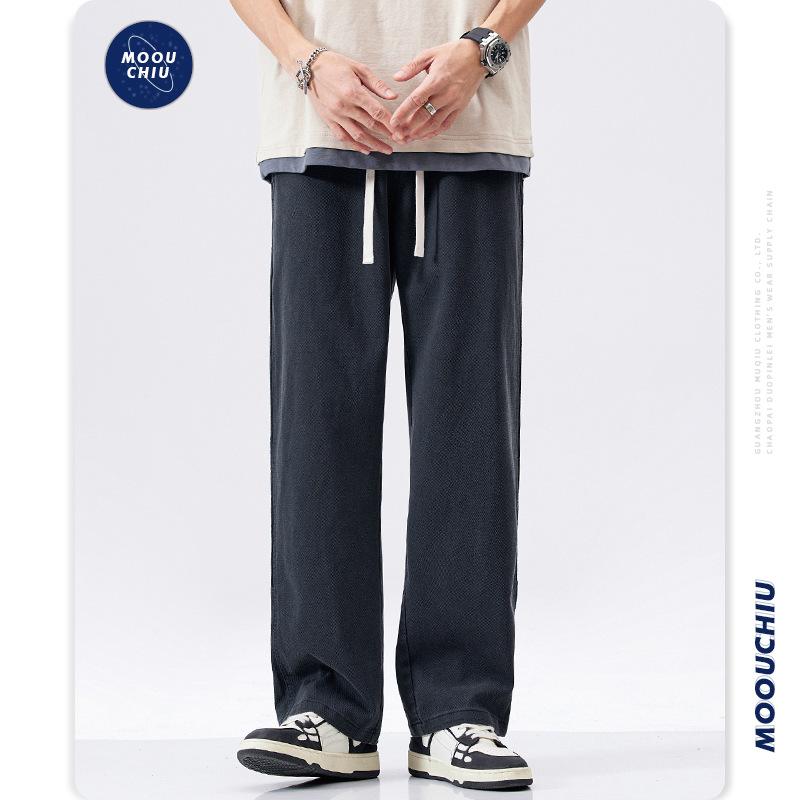 スウェットパンツ ジャージ ライン入り メンズ おしゃれ スポーツ 部屋着 ストレート ロング丈 イージーパンツ ゴムウェスト カジュアル ゆったり 美脚 ズボン | ホームアイホーム | 04