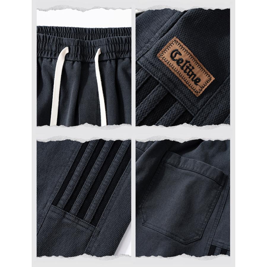 スウェットパンツ ジャージ ライン入り メンズ おしゃれ スポーツ 部屋着 ストレート ロング丈 イージーパンツ ゴムウェスト カジュアル ゆったり 美脚 ズボン | ホームアイホーム | 09