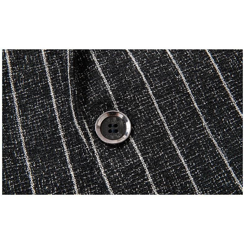 テーラードジャケット メンズ シングル ストライプ AB杢 通勤 杢調 ディリー テーラード春秋 | ホームアイホーム | 08