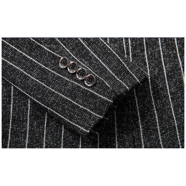 テーラードジャケット メンズ シングル ストライプ AB杢 通勤 杢調 ディリー テーラード春秋 | ホームアイホーム | 09