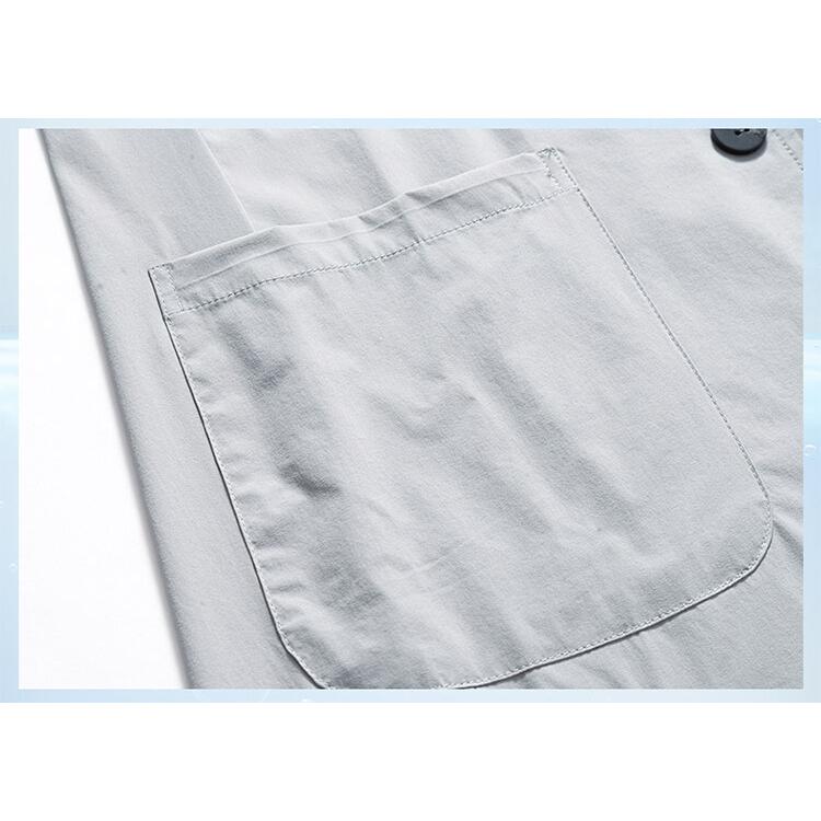 テーラードジャケット ブレザー メンズ ウインドブレーカー 軽量 ライトアウター ストレッチ 夏 接触冷感 ドライ 通気性 クールビズ 涼しい 通勤 サラサラ | ホームアイホーム | 12