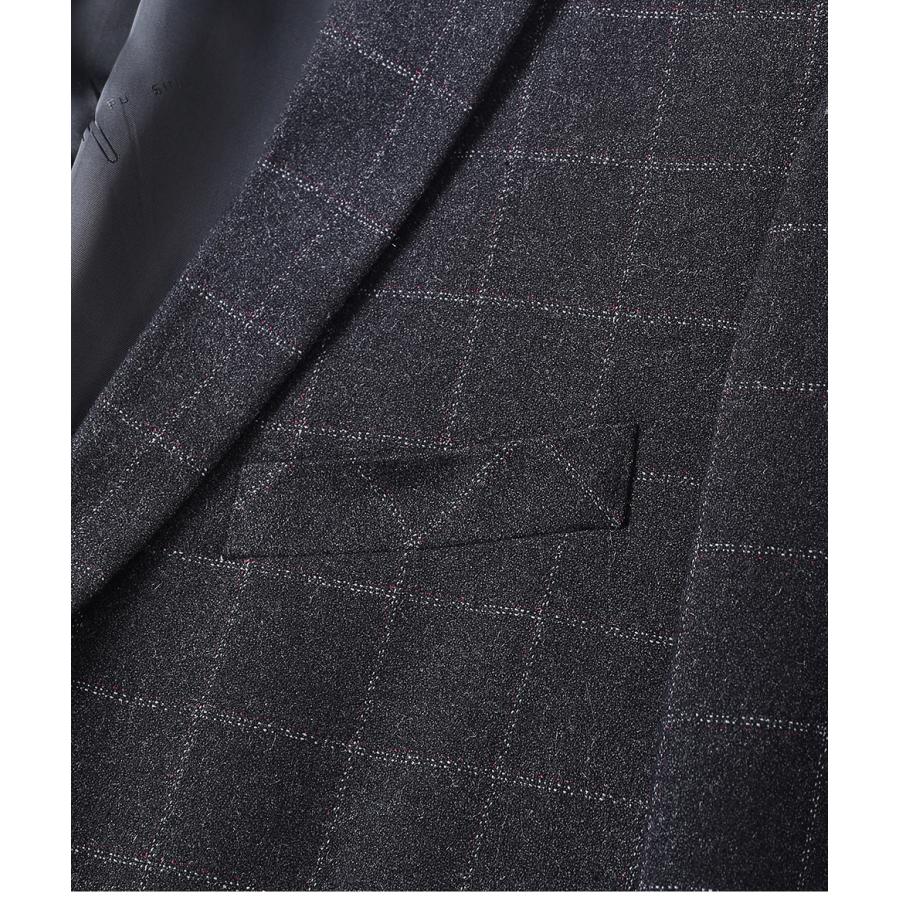 テーラード ジャケット メンズ チェック柄 ビジカジ 2釦 ブローチ無し スタイリッシュ 紳士服 通勤 春 秋 冬 カジュアル ビジネス ブレザー テレワーク | ホームアイホーム | 08