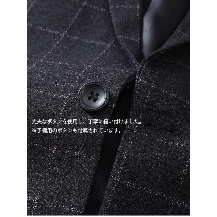 テーラード ジャケット メンズ チェック柄 ビジカジ 2釦 ブローチ無し スタイリッシュ 紳士服 通勤 春 秋 冬 カジュアル ビジネス ブレザー テレワーク | ホームアイホーム | 10