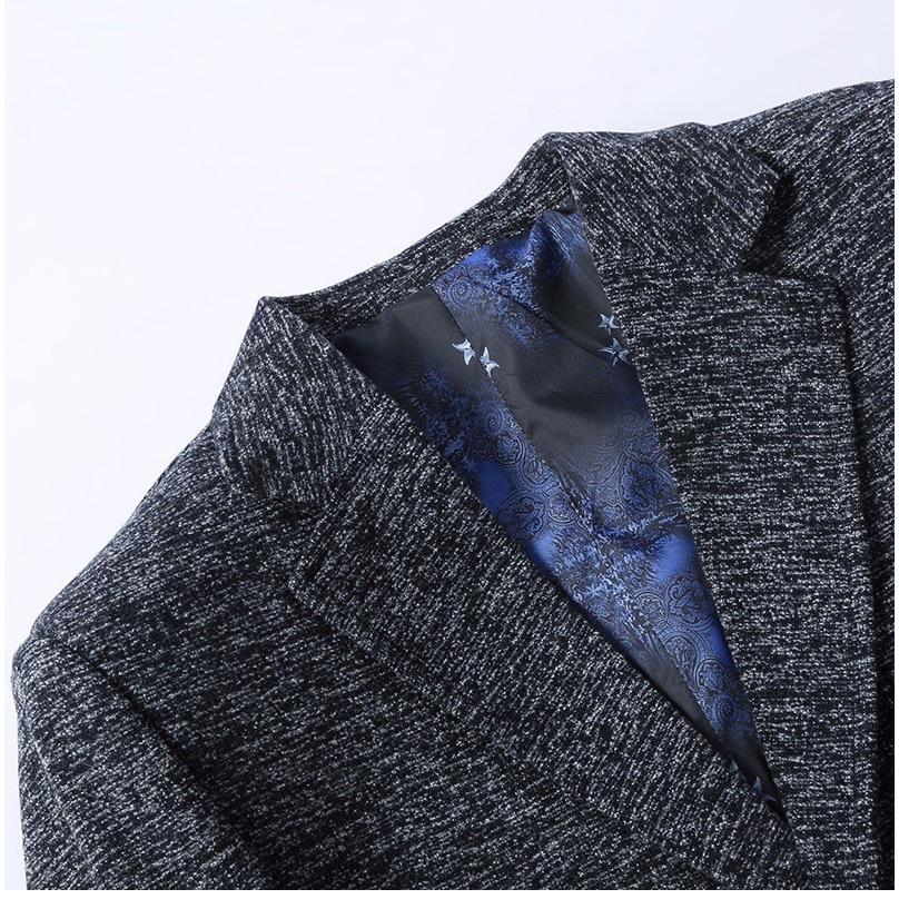 テーラードジャケット メンズ ブレザー 総柄 スリム 秋冬ビジネス カジュアル | ホームアイホーム | 02