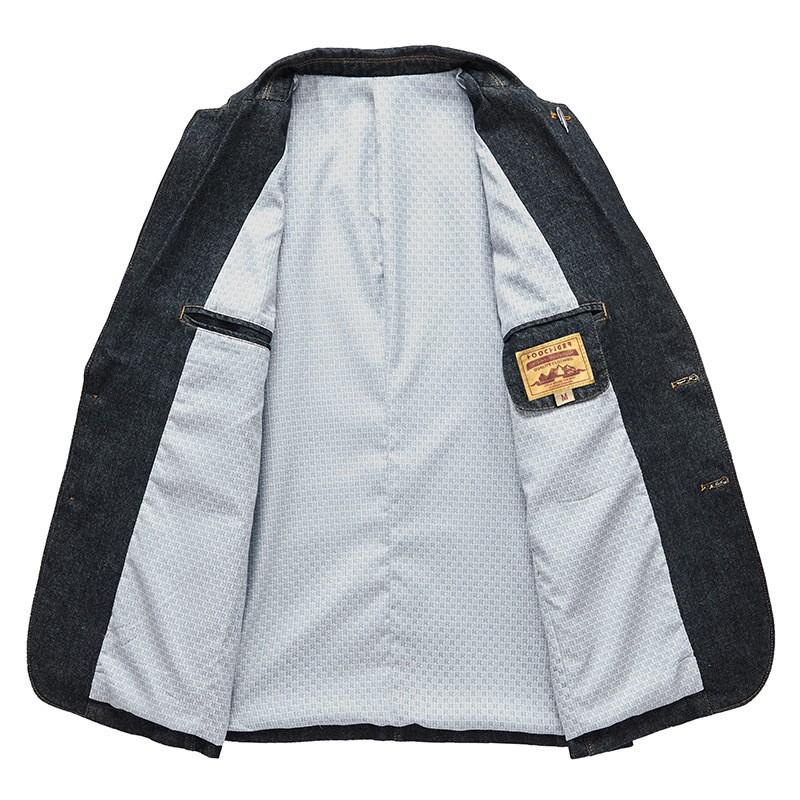 ジャケット デニムテーラード ブレザー メンズ 2ボタンカジュアル デニムジャケット アウター スタイリッシュ | ホームアイホーム | 05