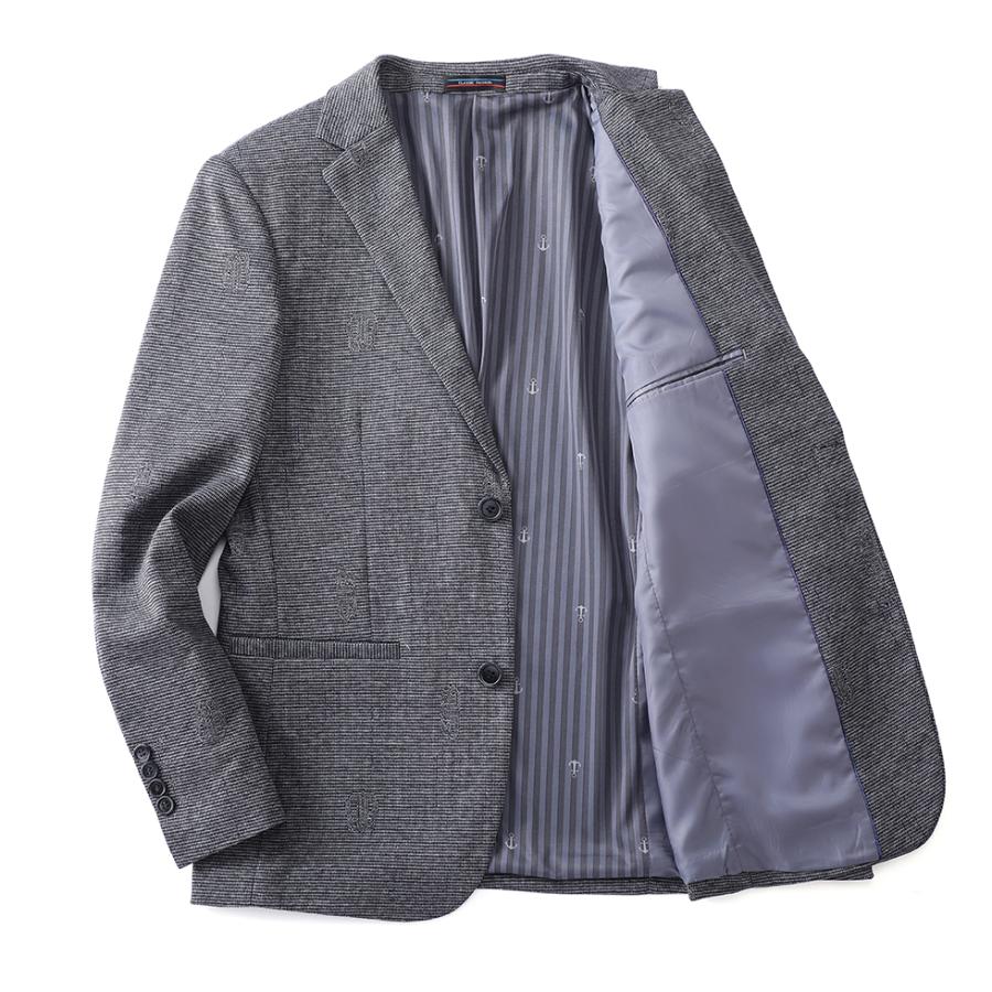 テーラードジャケット メンズ ストレッチ ギンガムチェック 柄物 ブレザー 英文字 おしゃれ ビジカジ 通勤 仕事 スタイリッシュ 柔らかい  滑らかい 裏地あり | ホームアイホーム | 14