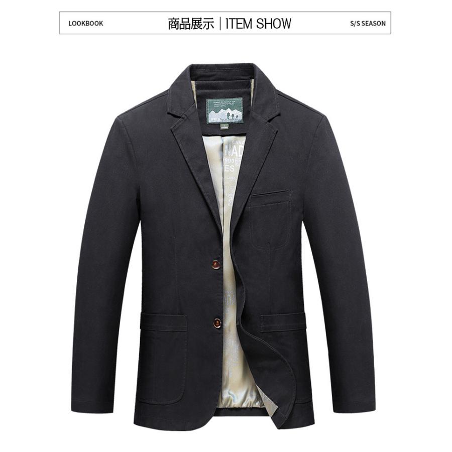 テーラードジャケット メンズ ジャケット 長袖 ストレッチ オフィス アウター カジュアル 父の日 スーツ タイト ギフト ブレザー 大きいサイズ | ブランド登録なし | 02