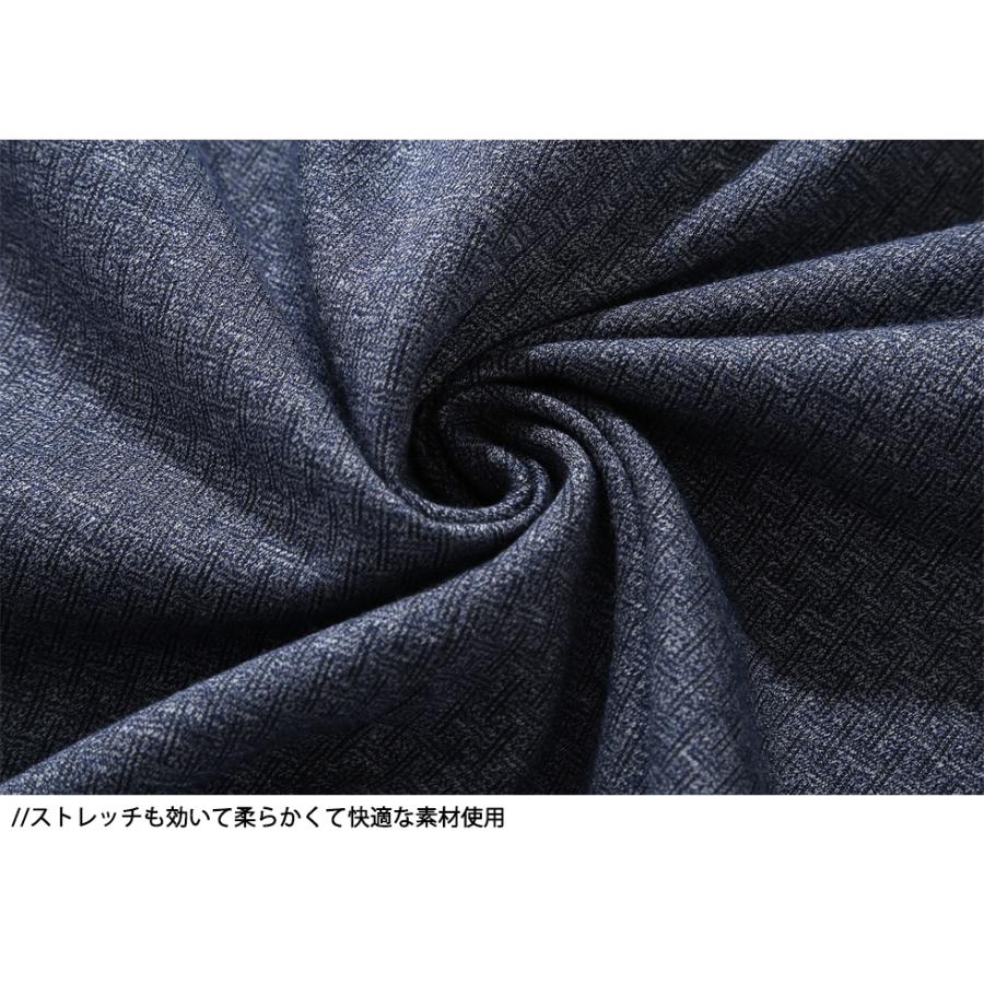 テーラード ジャケット メンズ ブローチ付属 おしゃれ 柄物 ブレザー ブルゾン 2ボタン ストレッチ ビジネス きれいめ メンズファッション オフィスカジュアル | ホームアイホーム | 09