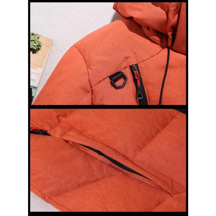 ダウンジャケット メンズ フード付き 無地 ハイネック 防寒 撥水 アウター | ホームアイホーム | 12