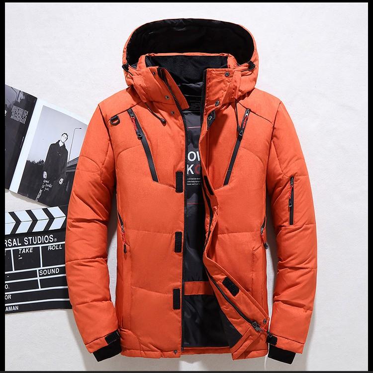 ダウンジャケット メンズ フード付き 無地 ハイネック 防寒 撥水 アウター | ホームアイホーム | 04