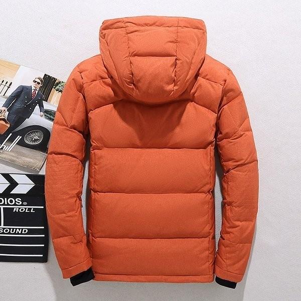 ダウンジャケット メンズ フード付き 無地 ハイネック 防寒 撥水 アウター | ホームアイホーム | 05