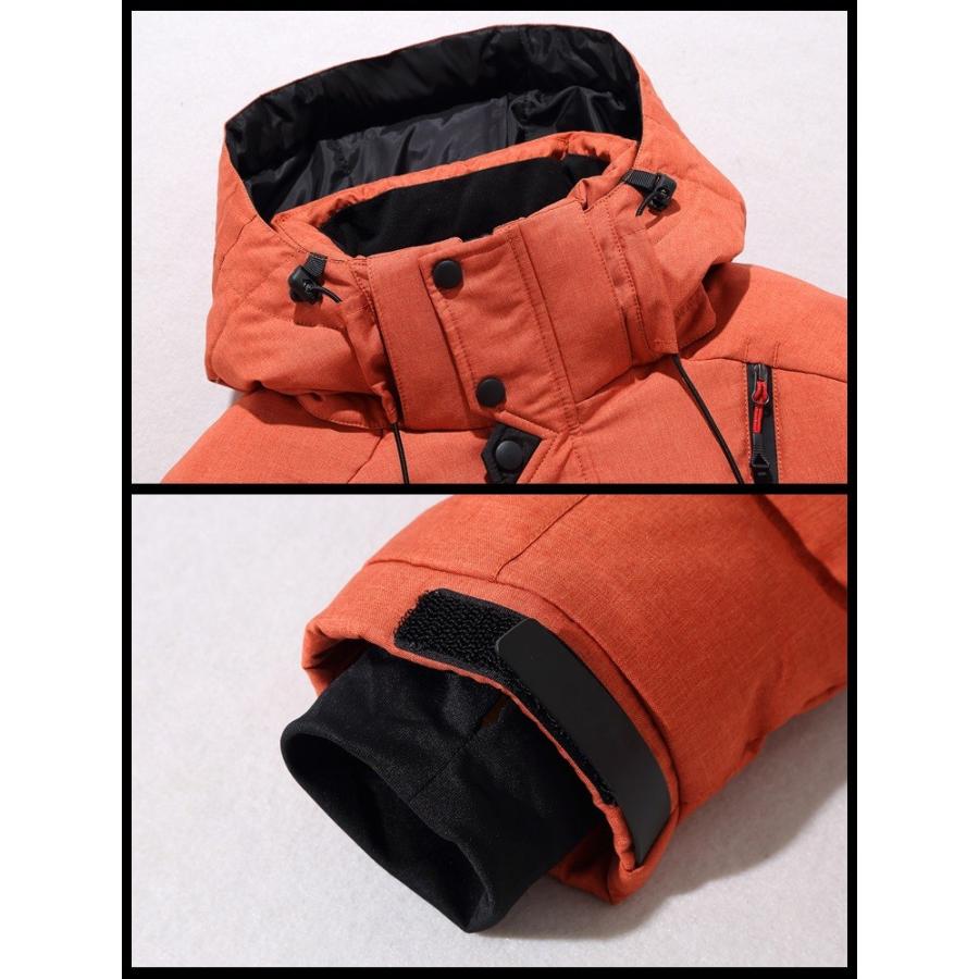 ダウンジャケット メンズ フード付き 無地 ハイネック 防寒 撥水 アウター | ホームアイホーム | 07