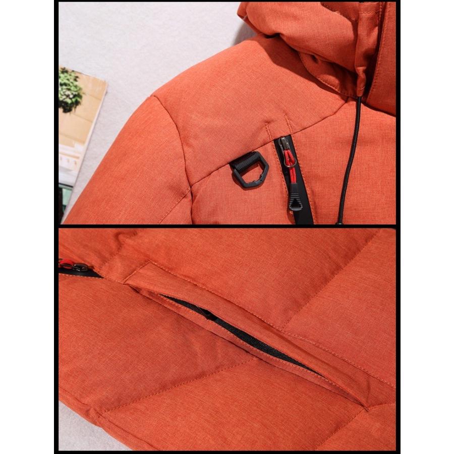 ダウンジャケット メンズ フード付き 無地 ハイネック 防寒 撥水 アウター | ホームアイホーム | 08