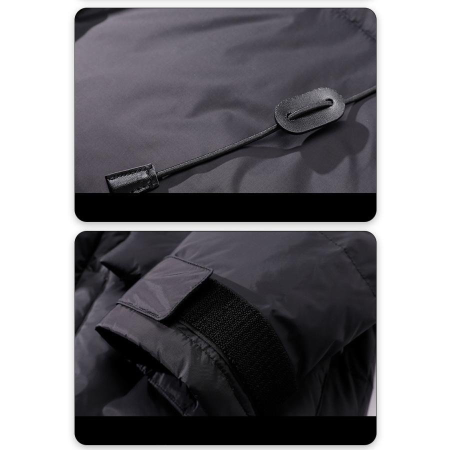 ダウンジャケット 脱着式フード 立ち襟 2WAY ボリューム感 暖かい 防寒対策 軽量 防寒 防風あったか 冬 | ホームアイホーム | 10