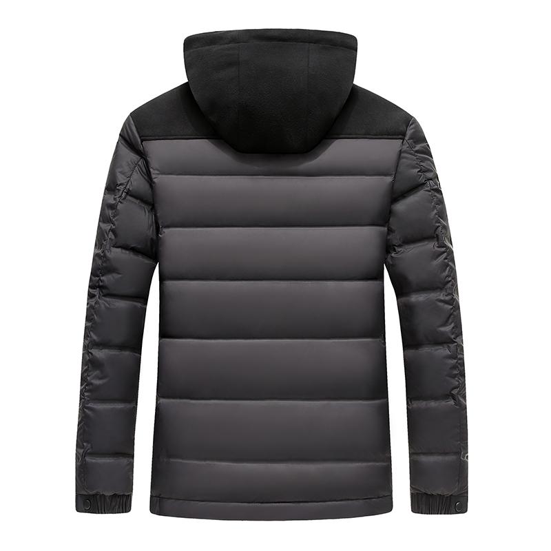 ダウンジャケット メンズ リバーシブル仕様 90ダウン フード取り外し可能 暖かい 軽量 防寒対策 ショート丈 作業着 ワーク