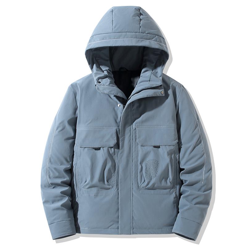 ダウンジャケット メンズ ボリューム ダウンコート フード付き 保温 軽量 アウター 防寒 防風 冬 ジャンパー おしゃれ あったか | ホームアイホーム | 02