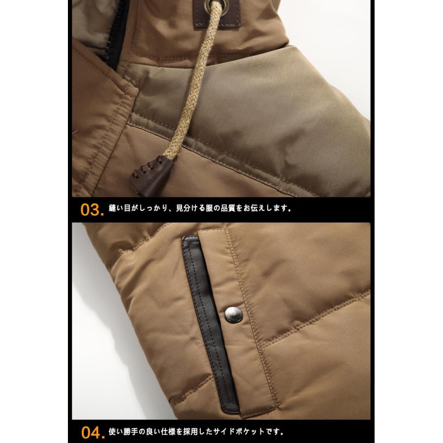 ダウンコート ダウンジャケット 無地 メンズ ラクーンファ フード付き アウター 冬物 防寒暖かい | ホームアイホーム | 08