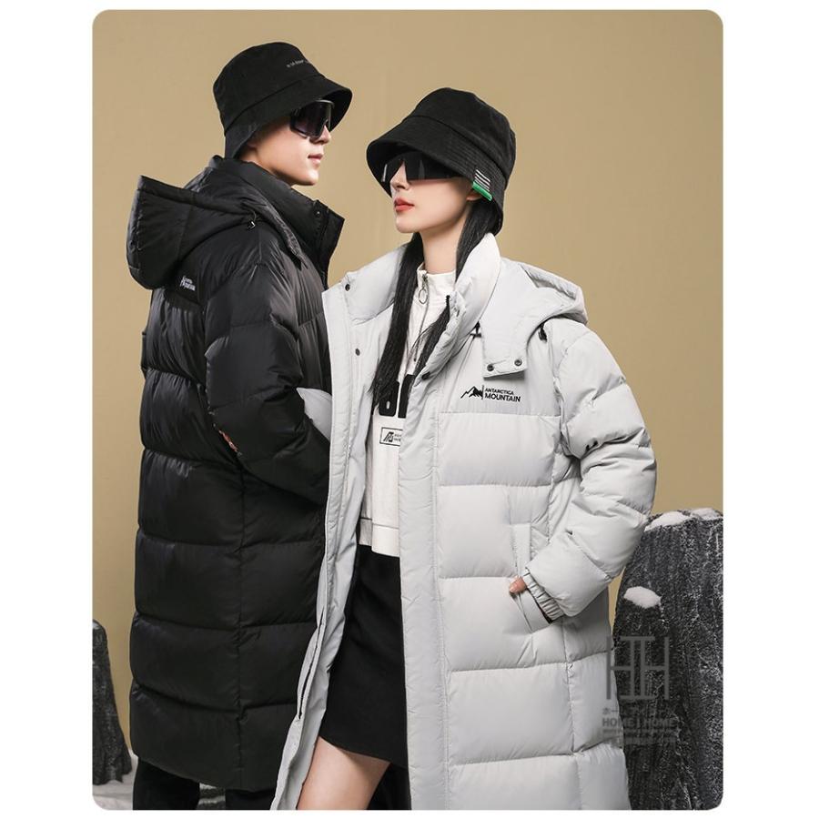 90ダウン 極暖ダウン ロングダウンジャケット メンズ レディース ユニセックス おしゃれ 軽量 フード付き ロング丈 防風 防寒 あったか キャンプ アウトドア | ホームアイホーム | 14