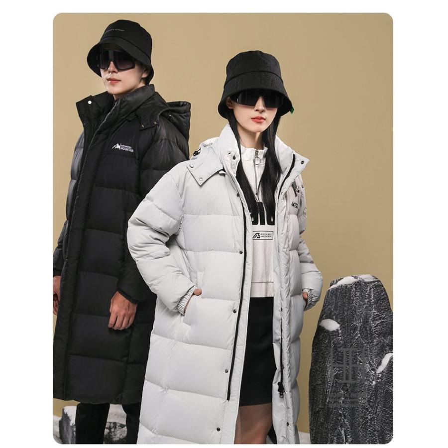 90ダウン 極暖ダウン ロングダウンジャケット メンズ レディース ユニセックス おしゃれ 軽量 フード付き ロング丈 防風 防寒 あったか キャンプ アウトドア | ホームアイホーム | 16