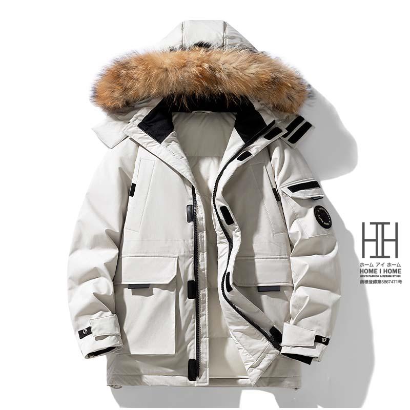 ダウンジャケット メンズ カモフラージュ 赤 アウター 暖かい ダウン ファー付き 撥水加工 防風 厚手 防寒 保温 大きいサイズ ミリタリー ゆったり アウトドア | ホームアイホーム | 17