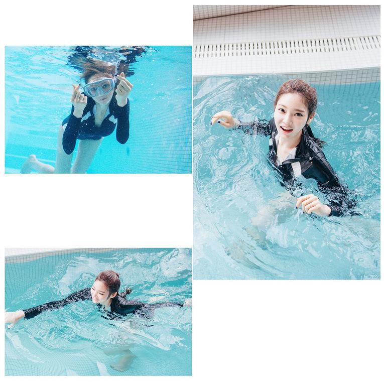 ラッシュガード レディース 水陸両用 長袖 水着 体型カバー水着 ショートパンツ セットアップ | ホームアイホーム | 14