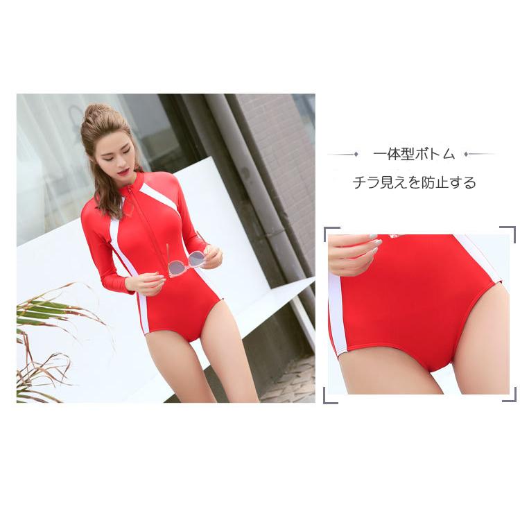ラッシュガード レディース 水陸両用 長袖 水着 体型カバー水着 ショートパンツ セットアップ | ホームアイホーム | 17