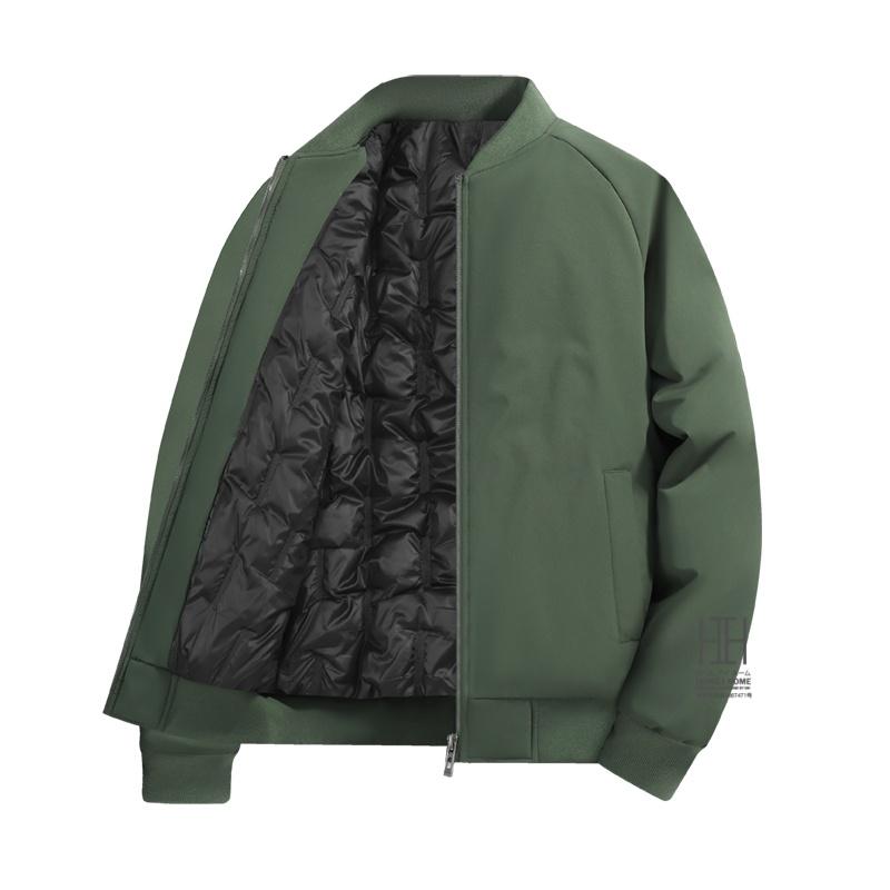 中綿入りスタジャン 中綿ジャケット メンズ 無地 シンプル リブ 防寒 冬物 キルティング裏地 フライトジャケット 暖かい 保温 防寒対策 ブルゾン メンズアウター | ホームアイホーム